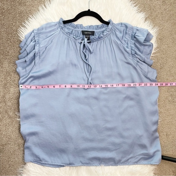 Karen Kane Costa Palmas Ruffle Sleeve Top *read description* - Picture 13 of 15